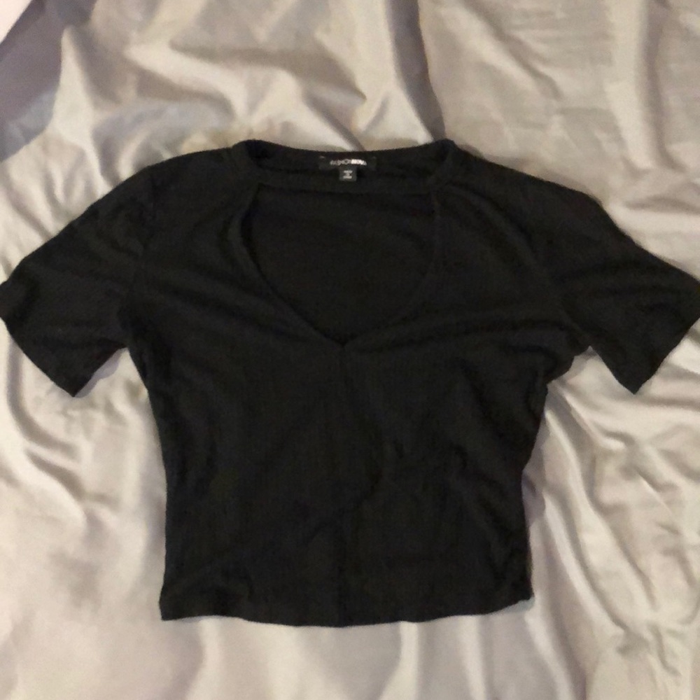 Black crop top